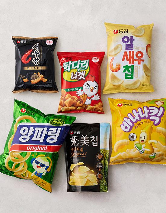 [농심] 인기 봉지 과자 7종 골라담기 (택1)