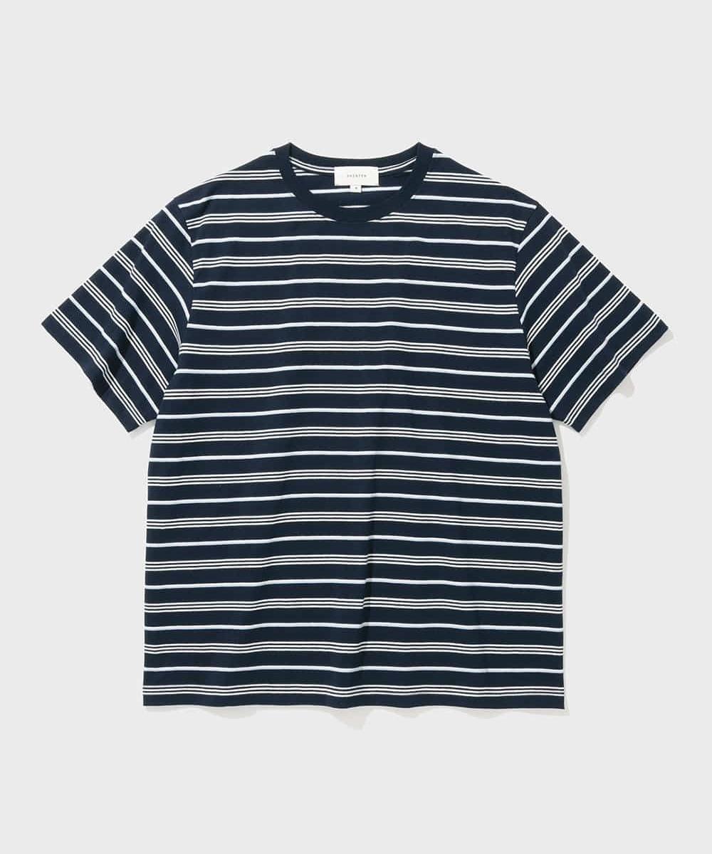 셔터 FINE STRIPE T-SHIRT (STRIPE NAVY)