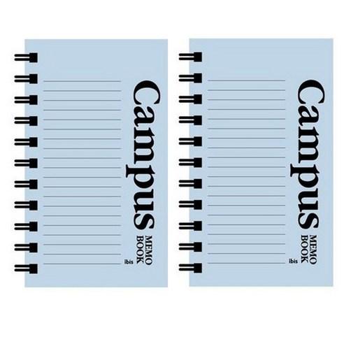 아이비스 두꺼운 좌철수첩 캠퍼스 12682, 블루, 2개 - 수첩 | 쿠팡