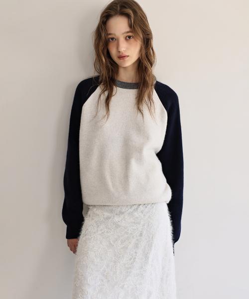 Clay raglan knit (navy)