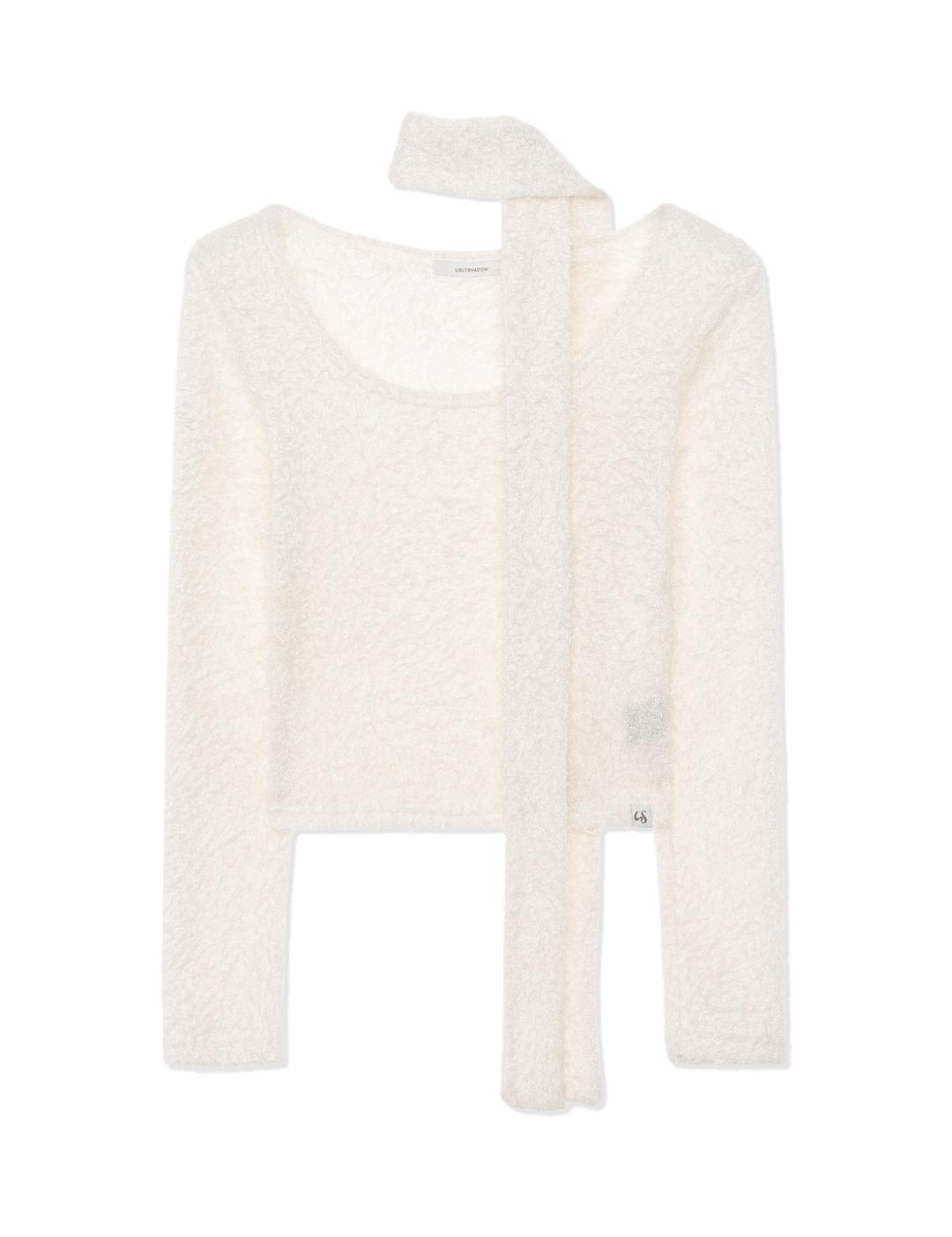 SCARF ROUND T-SHIRT(IVORY)