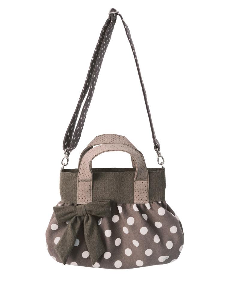 Ribbon dumpling bag_brown