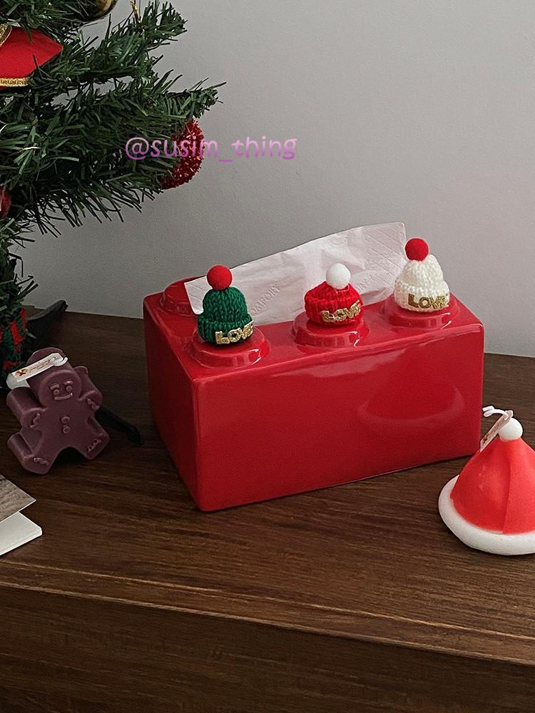 수심 레고 블럭 휴지 케이스 화장지 티슈 곽 인테리어 귀여운 감성 빈티지 각티슈