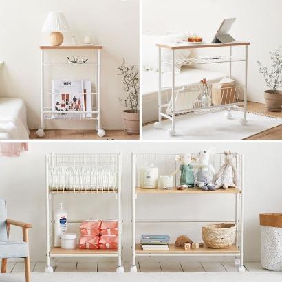 메쉬 틈새 트롤리 2종