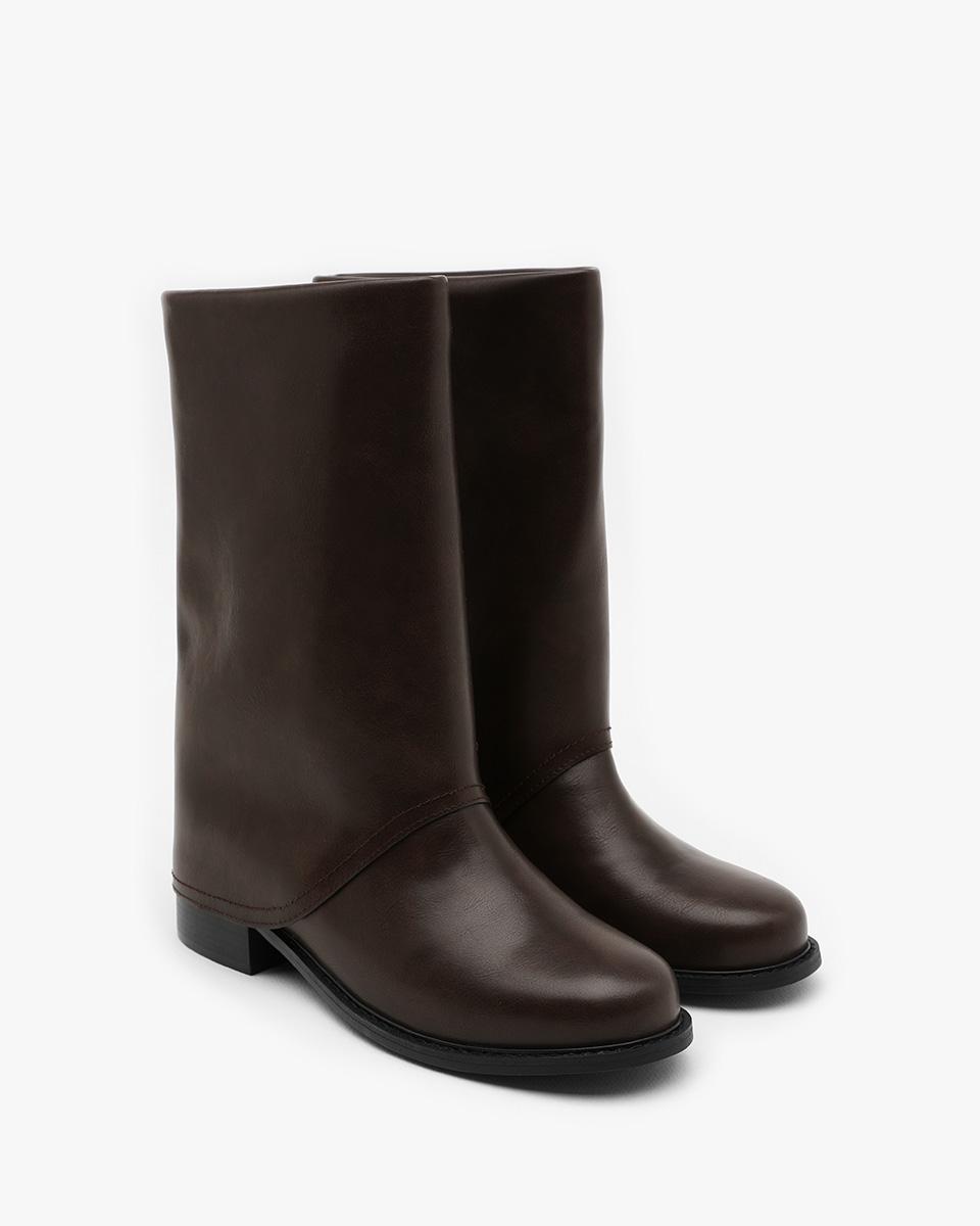 FAVE Folding Boots_Darkbrown