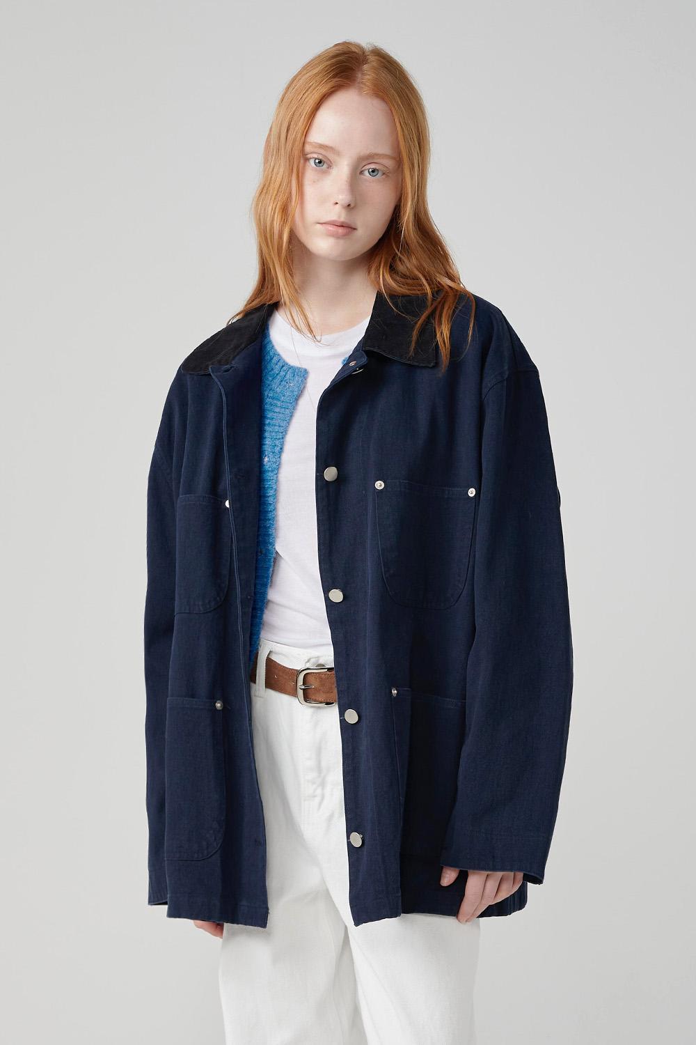 [4차] Ben Washed Work Jacket_Navy