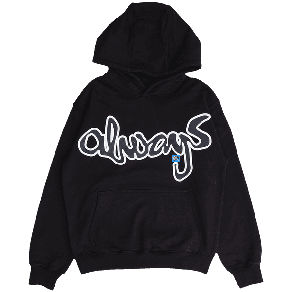 snapper rocks hoodie - black
