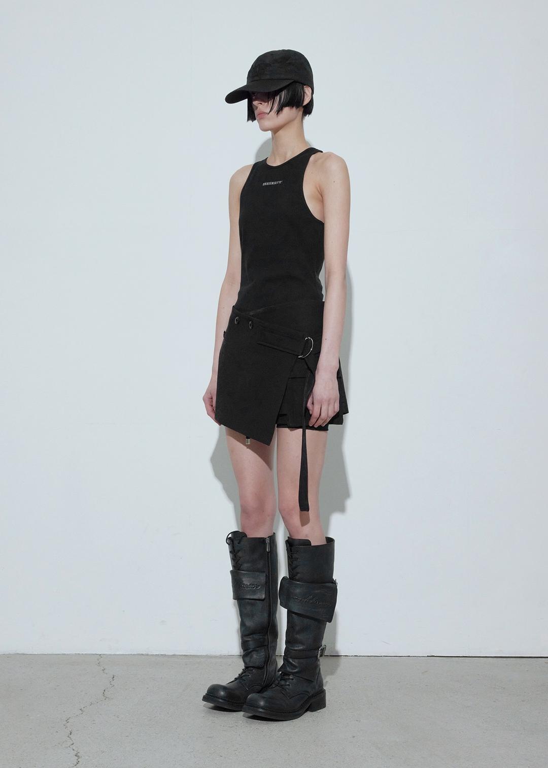 IlLUSION MINI DRESS, BLACK