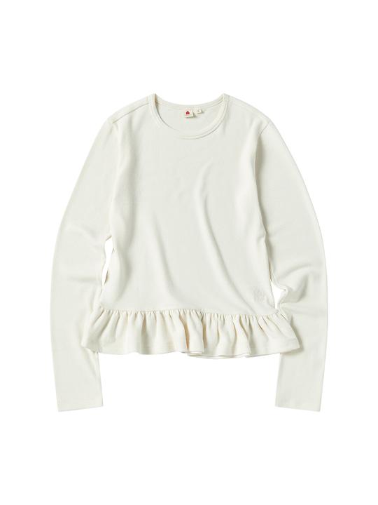 W FRILL T-SHIRT [IVORY]
