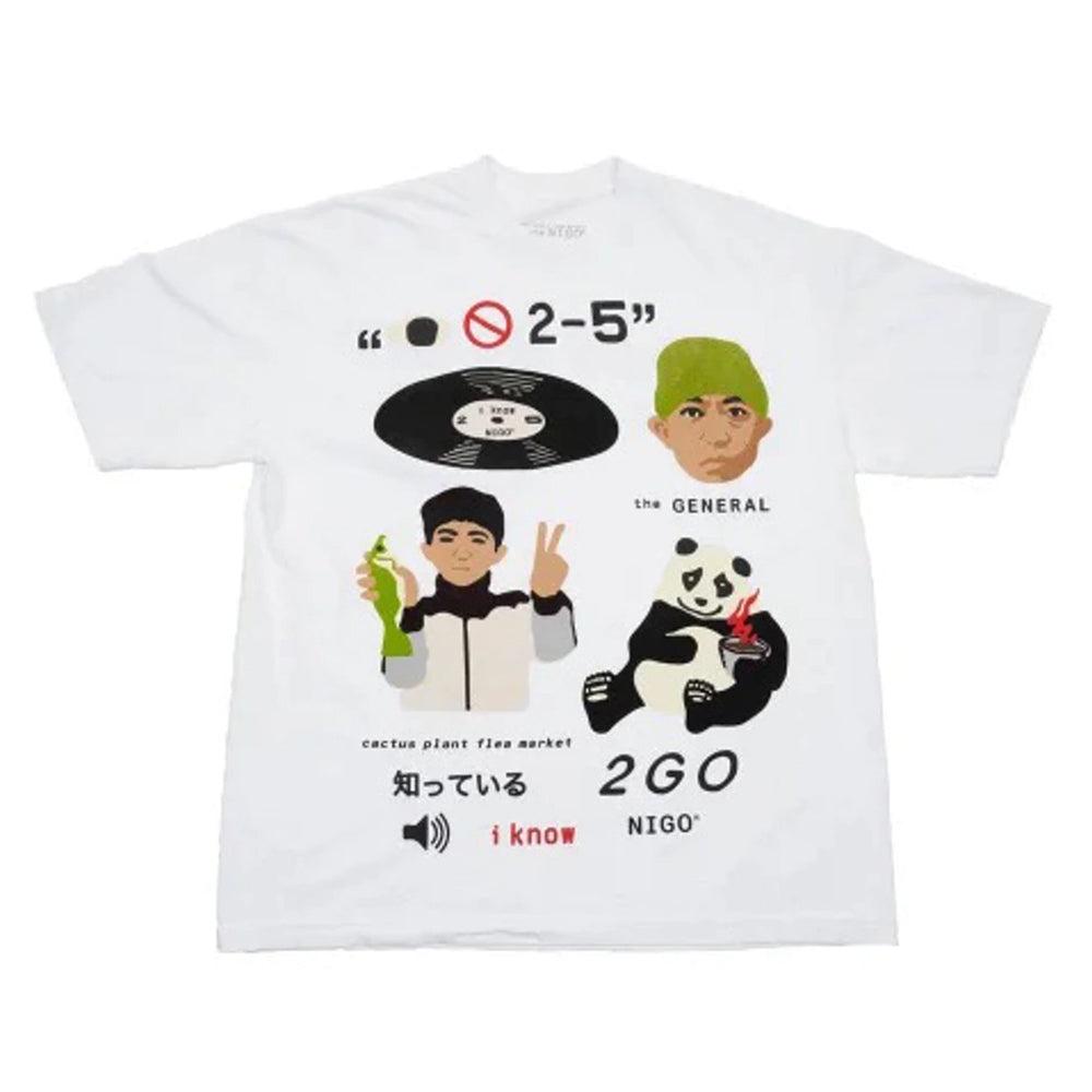 Human Made x Cactus Plant Flea Market I Know Nigo T-shirt White - S
