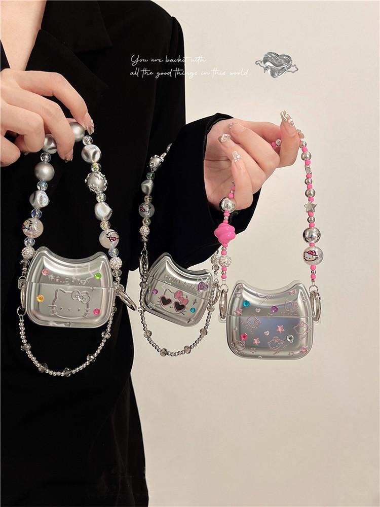 실버 키티 핸드백 에어팟 케이스 6TYPE