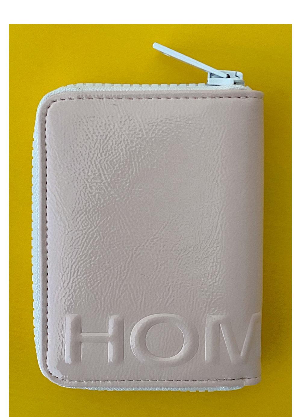 enamel zip card holder (애나멜카드홀더) - 연핑크