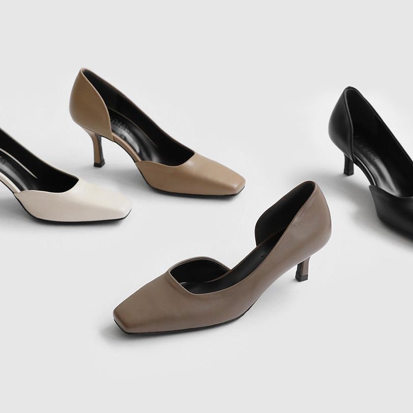 세아닌 스퀘어 펌프스힐 (5 / 7cm)