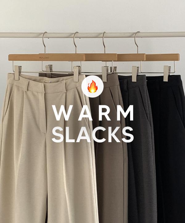 리얼코코 [단독] [+기모/5만장돌파🏆/made] 모티브 핀턱 슬랙스