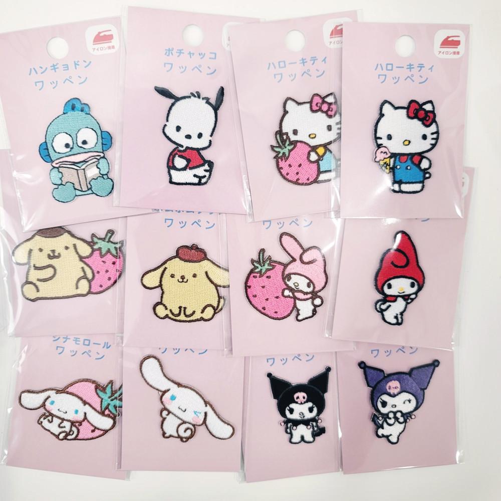 sanrio 산리오 와펜 컴퓨터자수 시나모롤 쿠로미 마이멜로디 포차코 항교돈 헬로키티 폼폼푸린