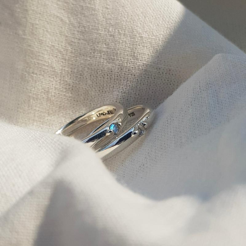 [주말특가] A piece of moonlight ring / S / Silver