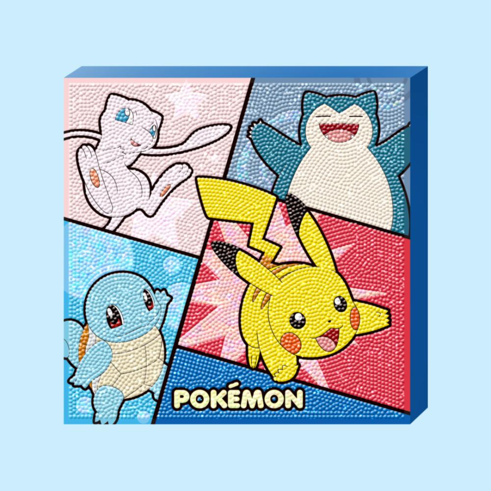 포켓몬 캐릭터 보석십자수 어린이 DIY 비즈 캔버스형 점핑점핑