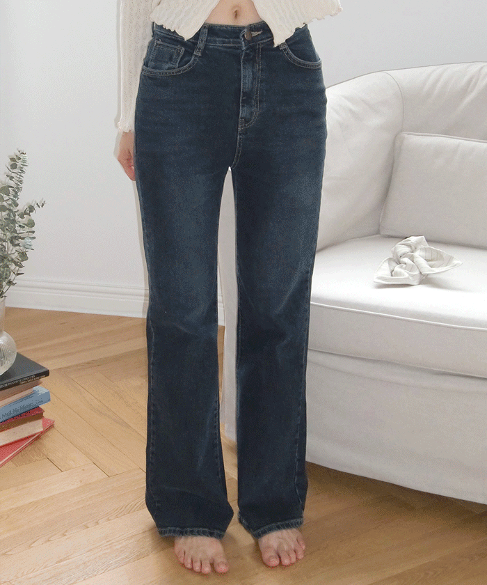 모코블링 워싱 슬림 부츠컷 #청바지 #데님팬츠 #부츠컷데님 #하이웨스트 #워싱팬츠