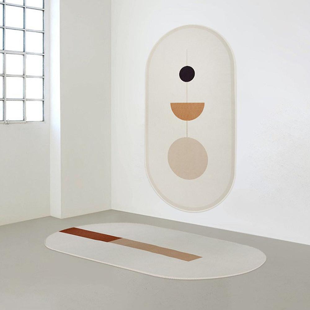 북유럽 워셔블 먼지없는 예쁜 러그 물세탁 매트 멍석 모던 거실 식탁 빈티지 단모 카페트