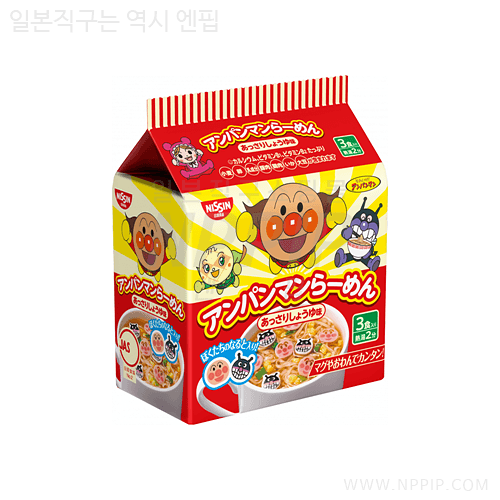 호빵맨 라면 담백 간장 맛 3봉입 < 라멘·라면·컵라면
