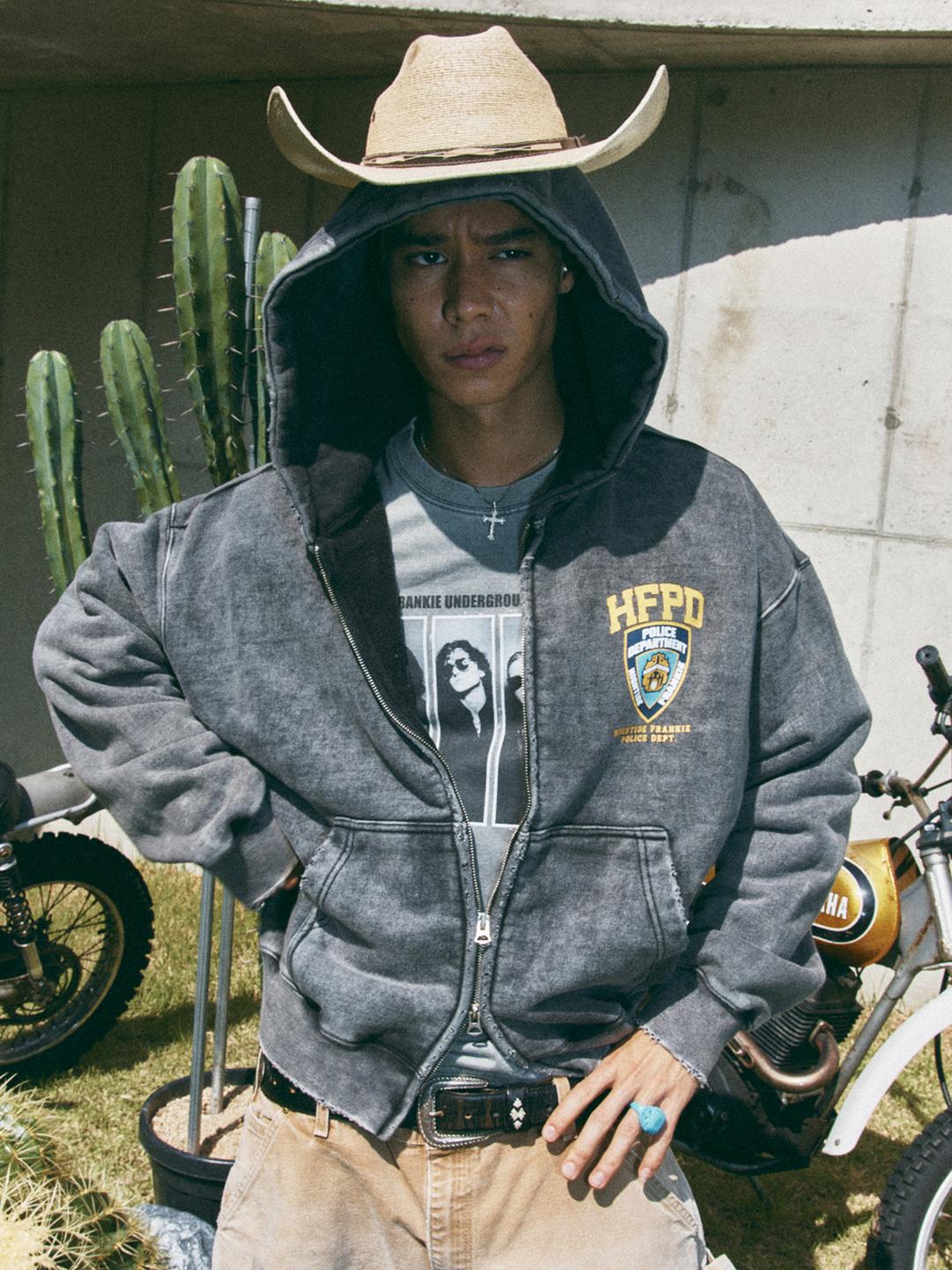 HFPD Hood Zipup Black