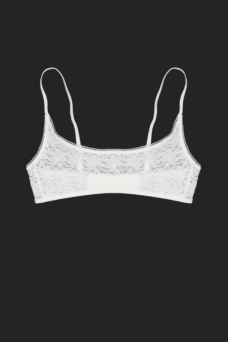 Camila Lace Bralette Blanc (카밀라 레이스 브라렛 블랑)