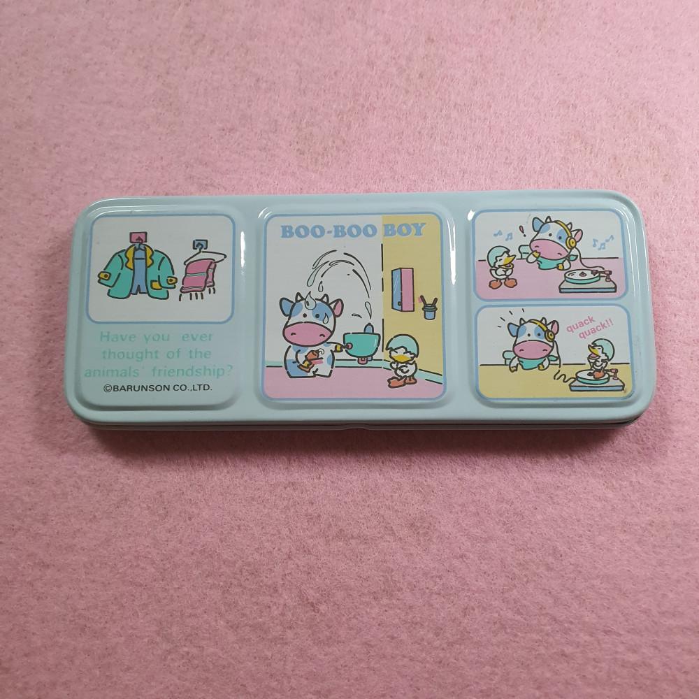 (고전 문구) 부부보이 고전 철필통 깡통필통