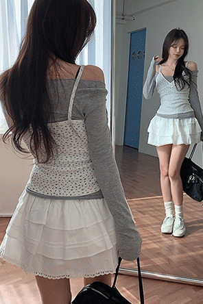 히프나틱 홀리븐 밴딩 캉캉 스커트