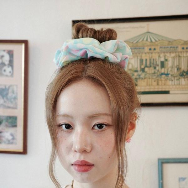 [exclusive]Cotton candy scrunchie