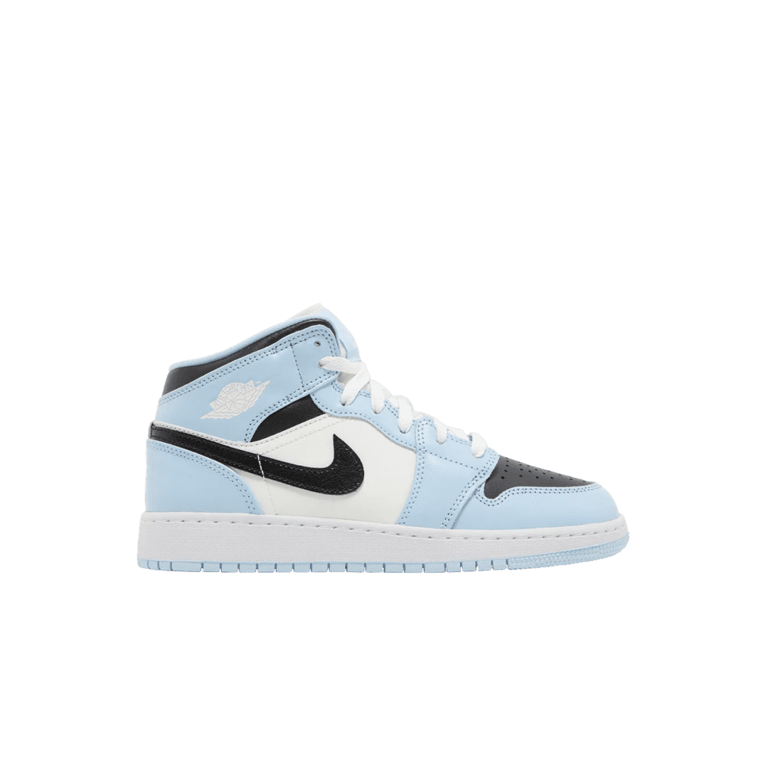 (GS) Jordan 1 Mid Ice Blue Black