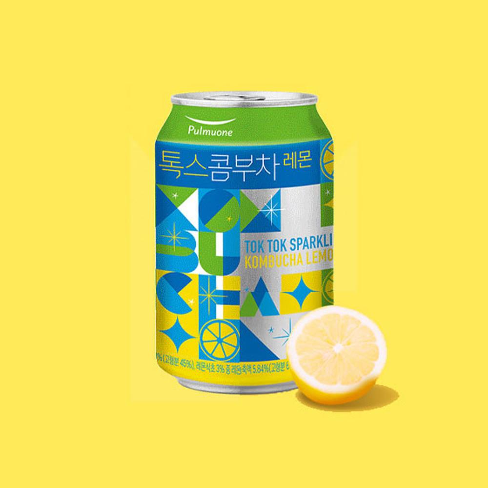 풀무원녹즙 톡스콤부차(350ml) 레몬 12캔