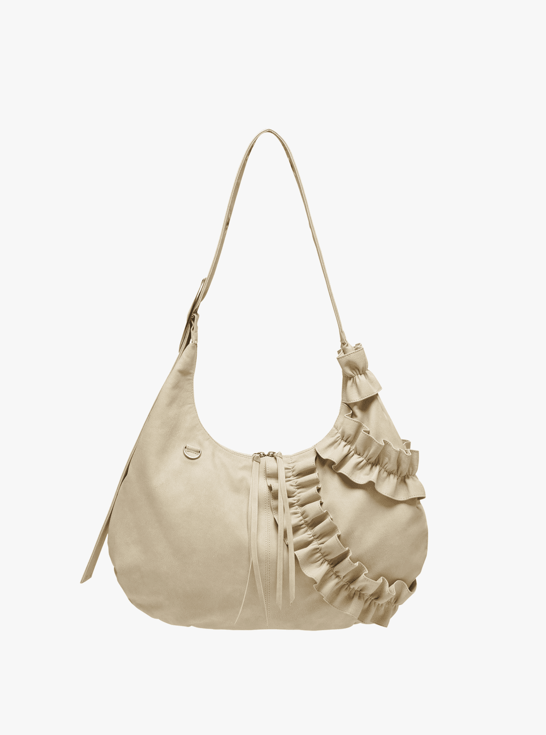 BOWEY RUFFLE BAG IN IVORY