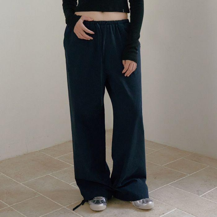 D. BASIC DRAW STRING COTTON PANTS - 8 COLOR