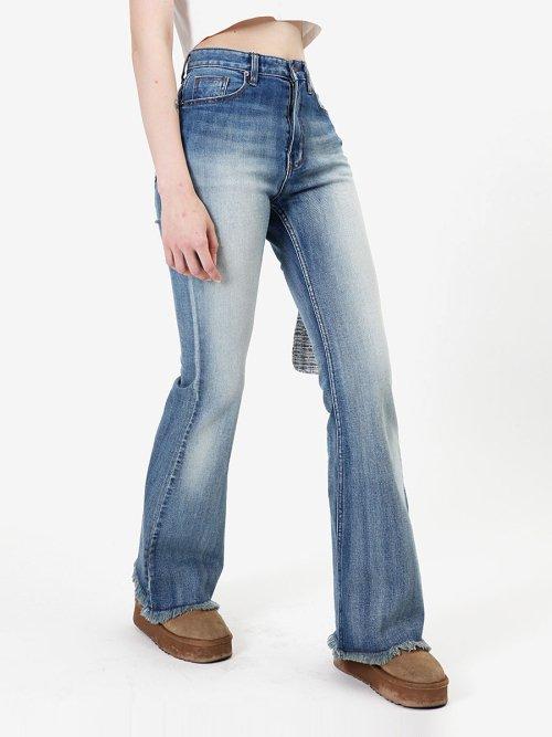 Washed Vintage Flared Jean (blue)