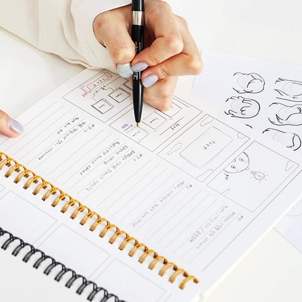 콘티 노트 스토리보드 콘티북 만화 영화 양식 그림 드로잉 노트 A5