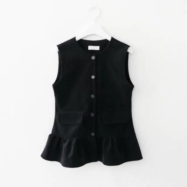4/15순차발송* corduroy frill vest