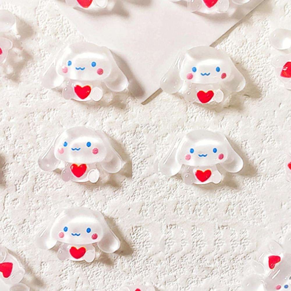 산리오 미니 네일 아트 파츠 데코덴 꾸미기 오로라 레진 공예 귀여운 미니어처 시나모롤 5개