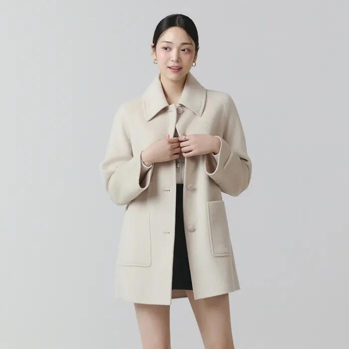 잇미샤 싱글 캐시미어 블렌디드 핸드메이드 하프 퀼팅 코트 ITOAYHL760 (2COLOR)