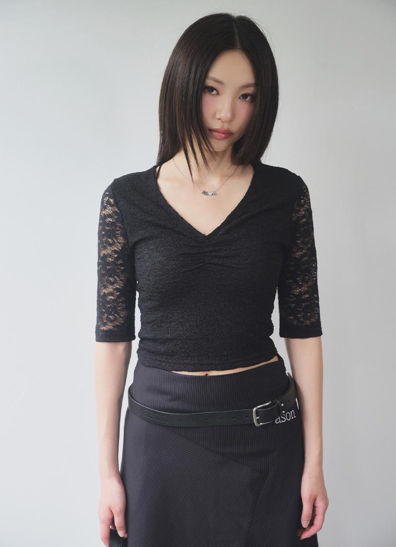YAN FLOWER LACE TEE