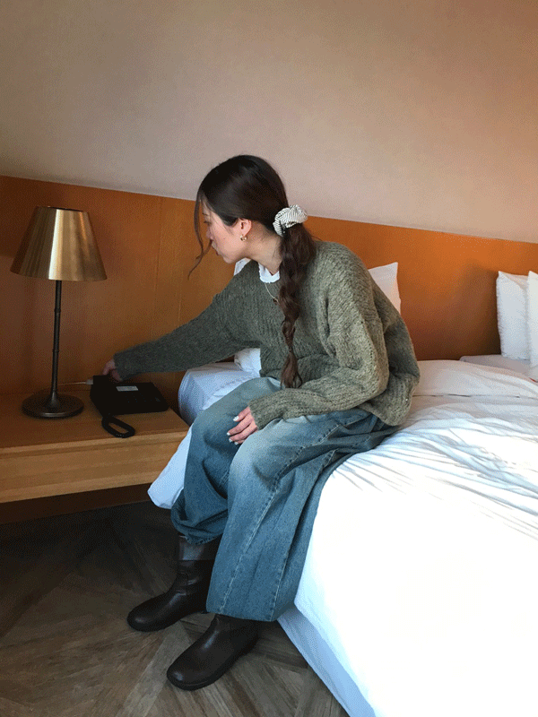 bokashi alpaca knit