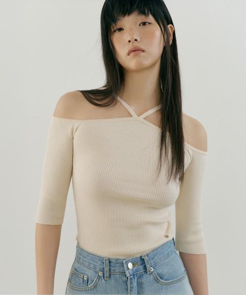 V-Strap Knit (cream)