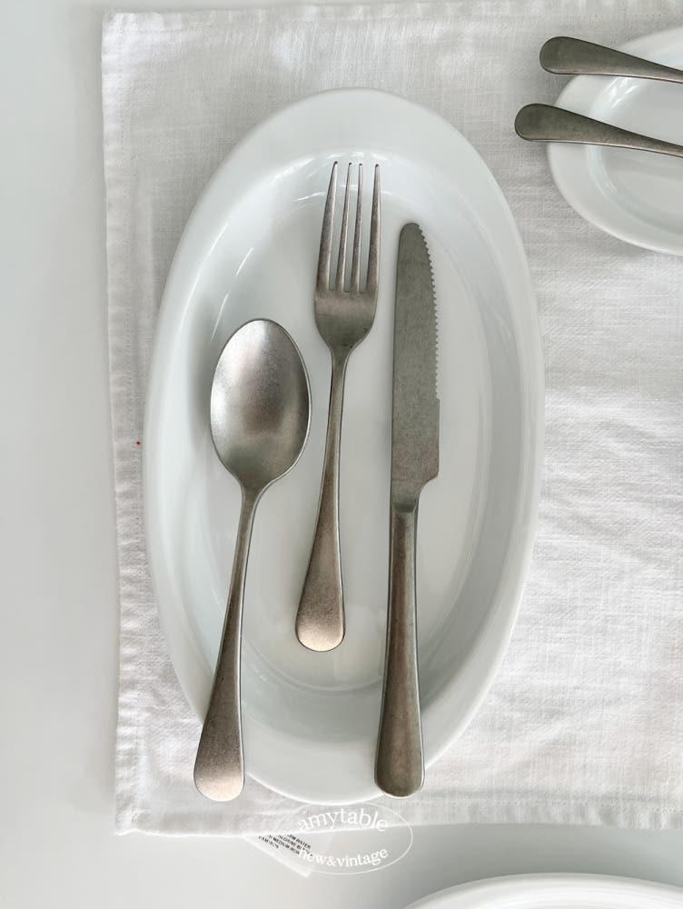 (에이미테이블) B급 15% 폴바살 화이트 오벌 플레이트 오발 S