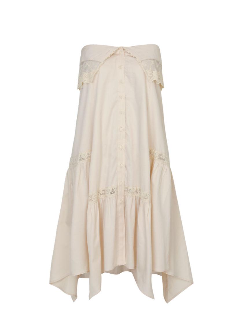 Paradise Lace Skirt (Cream)