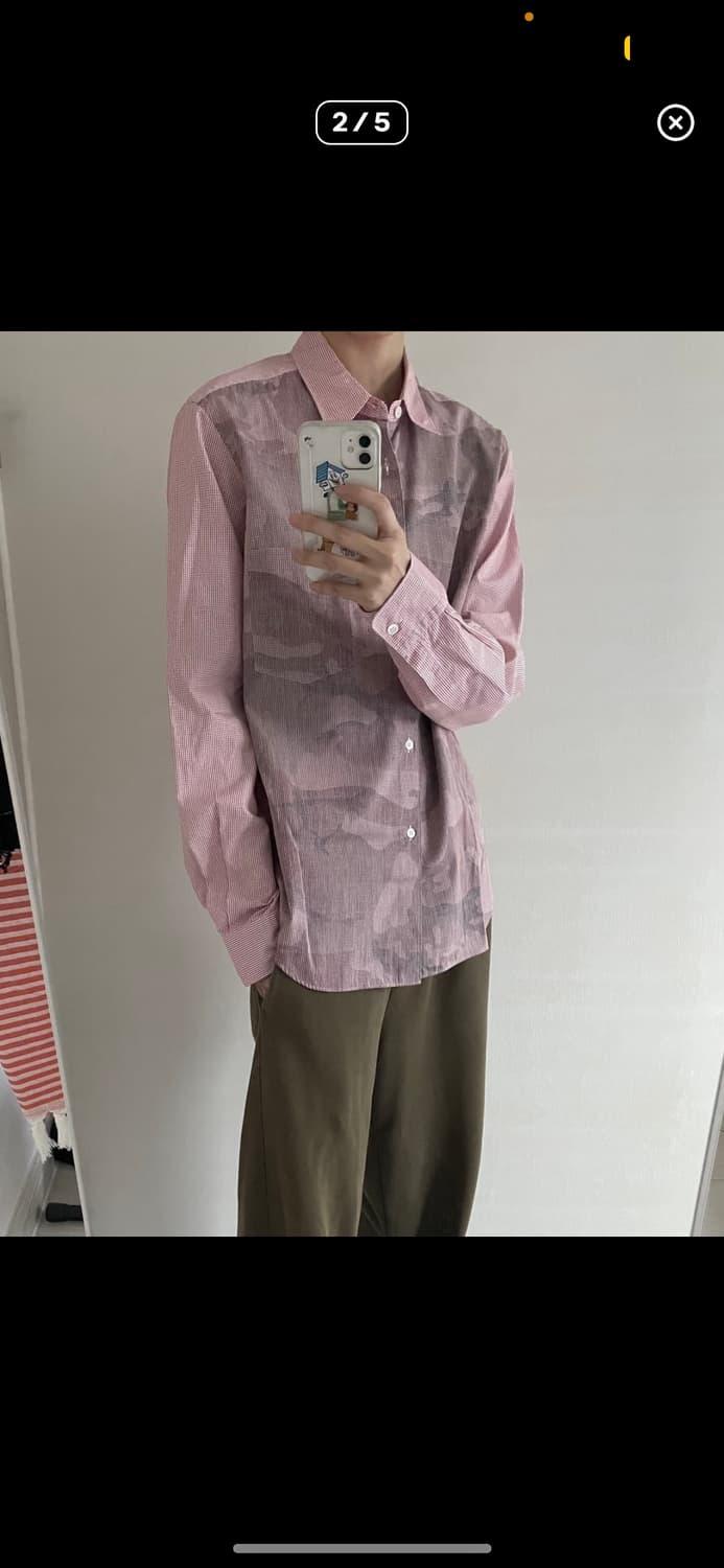 꼼데가르송 옴므 카모패턴 셔츠 m | 후루츠패밀리