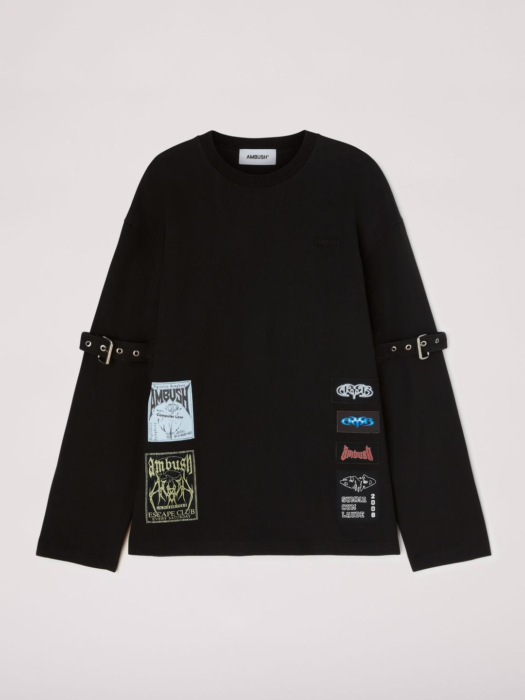 BELTED CREWNECK