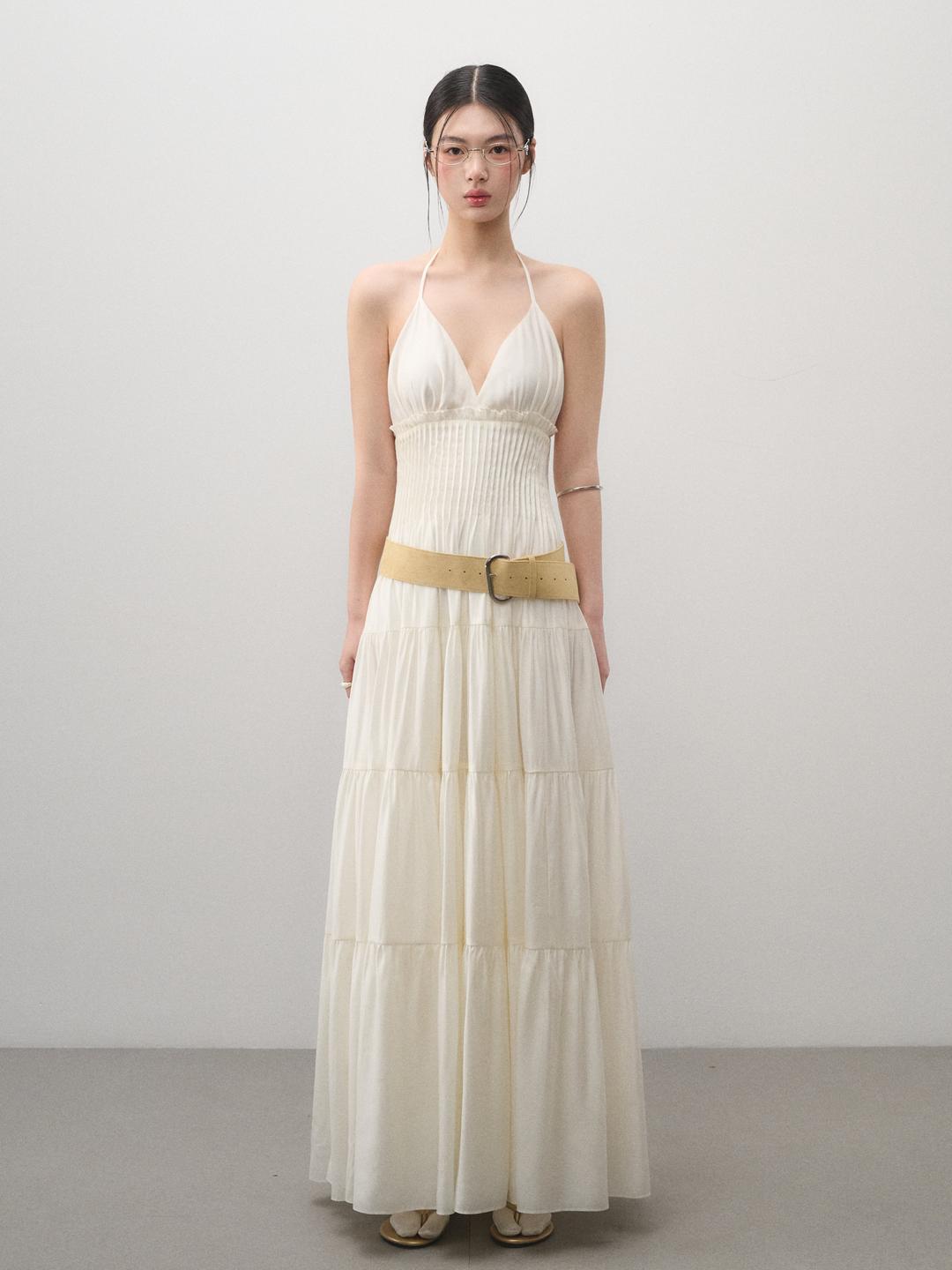 LLDC 'FLICKERING MOONLIGHT' Calla Halter Dress [Cream]