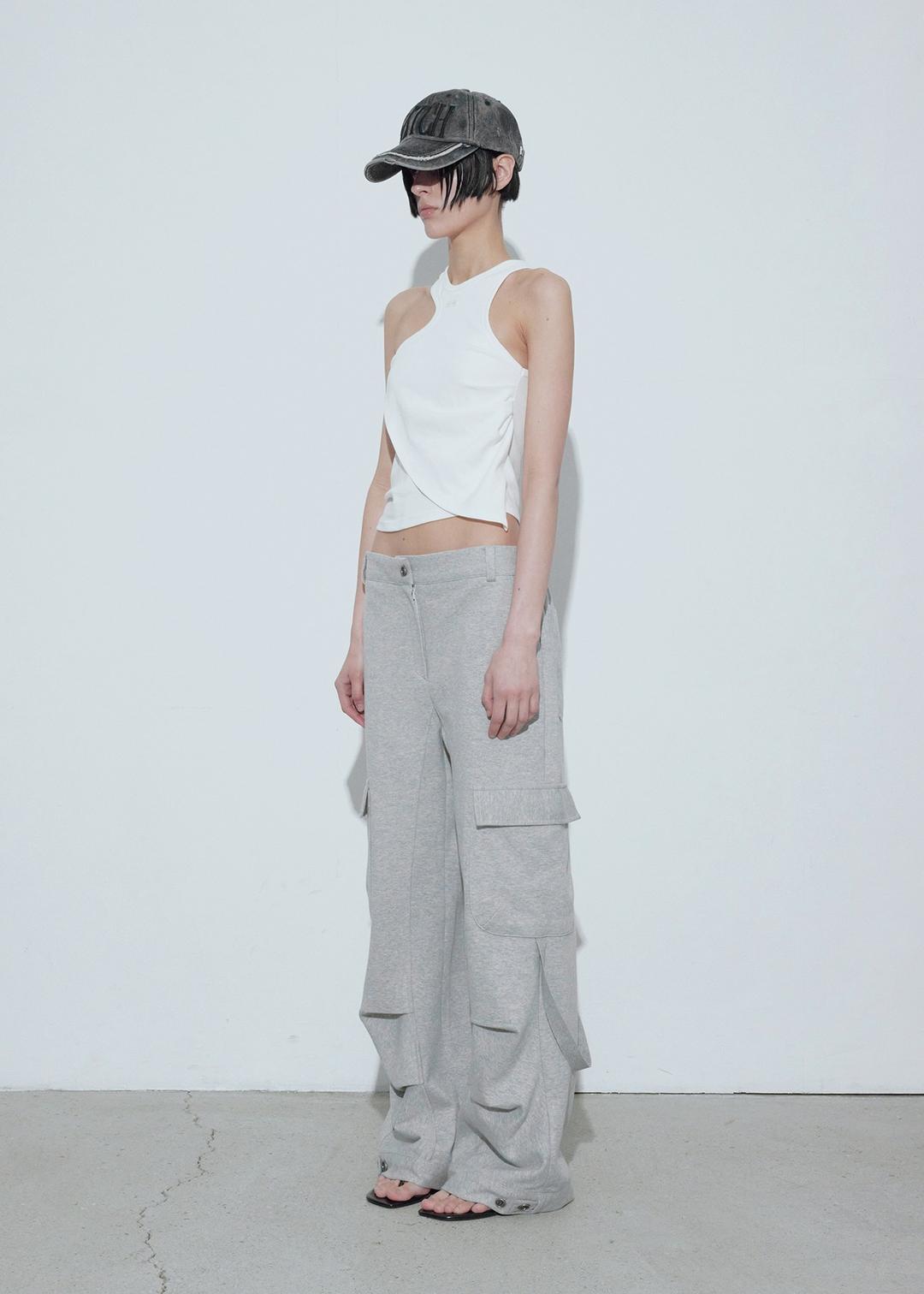LAYERED SHIRRING TOP, IVORY