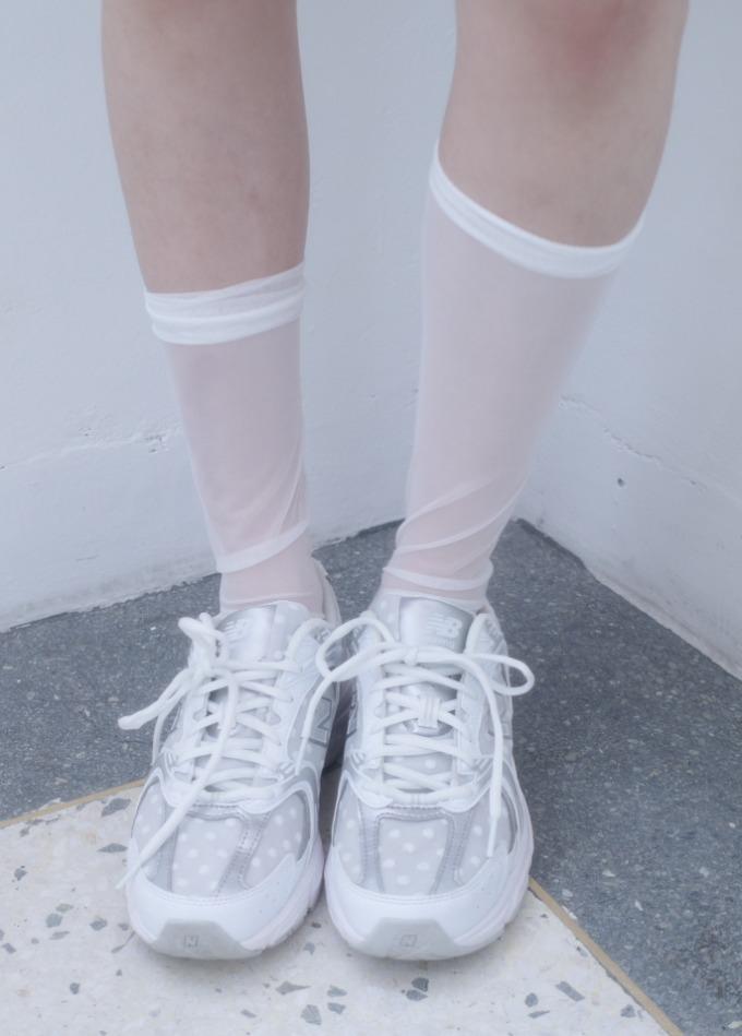 Soft see-through knee socks (6 colors)