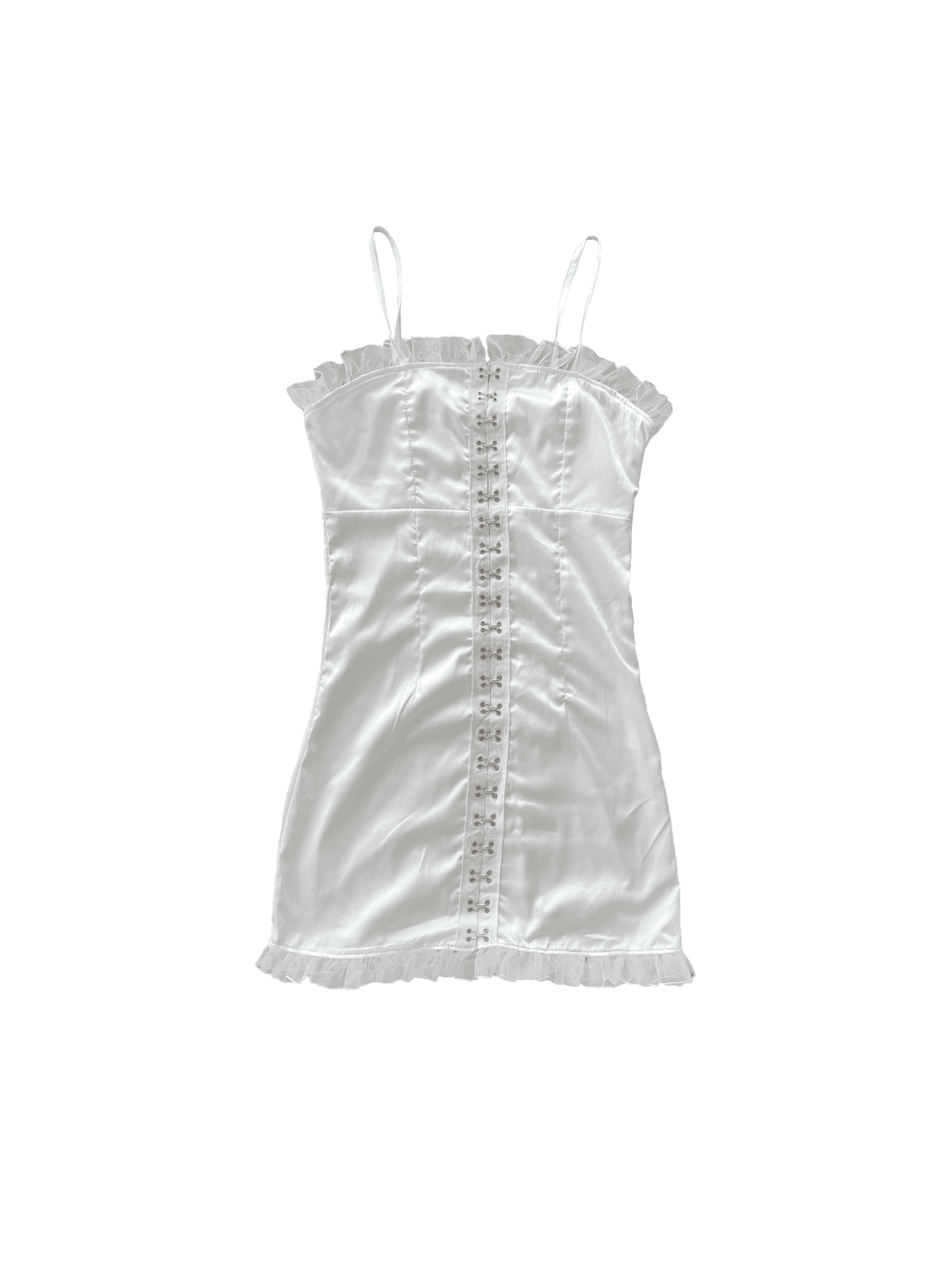 [only suzen] Crucian Hook Satin Dress