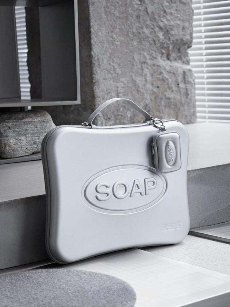 수심 Silver Soup Bag 실버 비누 노트북 파우치 힙한 가방 맥북 15 16인치